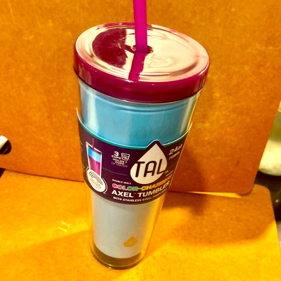 TAL Color Changing AXEL Tumbler w/ Stainless Steel inner Double Wall 24oz - Picture 1 of 7